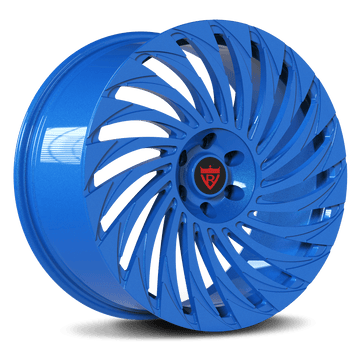 CUSTOM 1 PIECE FORGED BLUE WHEELS SERIES: RV-MF150 - RVRN WHEELS